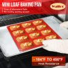 Walfos Silicone Mini Loaf Pan Nonstick Dishwasher Safe-4