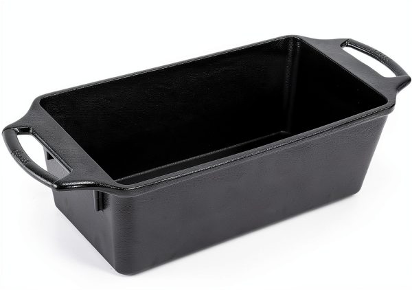 Lodge Cast Iron Loaf Pan Even Heat Distribution Oven Safe-0