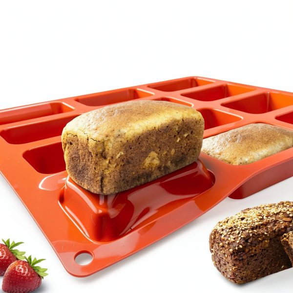 Walfos Silicone Mini Loaf Pan Food Grade-2