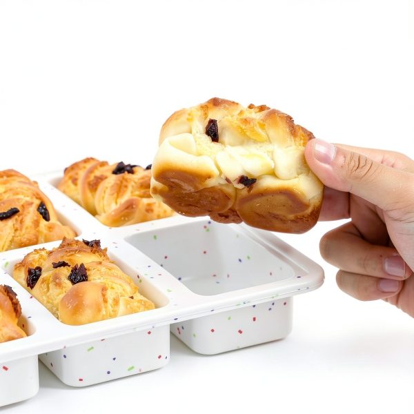 Vinino Silicone Loaf Pan Cream Oven Safe Dishwasher Safe-2