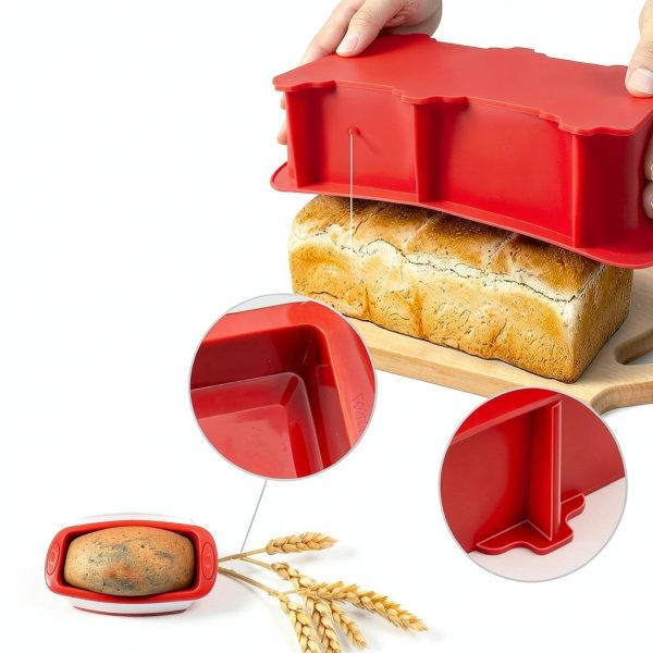 Walfos Silicone Loaf Pan Nonstick Large 2 Pack-1