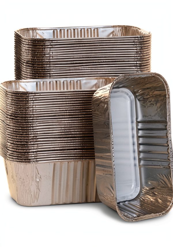 MOACOCK Aluminum Disposable Loaf Pans 50 Count Oven Safe-0
