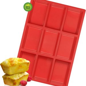 Walfos Silicone Mini Loaf Pan Oven Microwave Safe-0