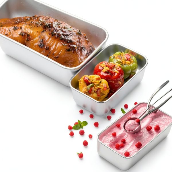 E-far Stainless Steel Loaf Pan Non-toxic Dishwasher Safe-2