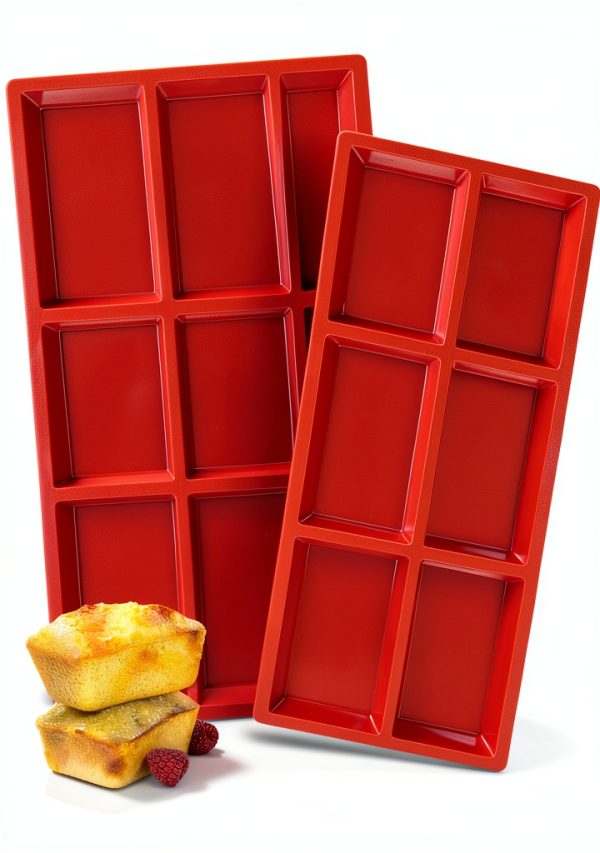 Walfos Silicone Mini Loaf Pan Flexible Non-Stick Baking-0