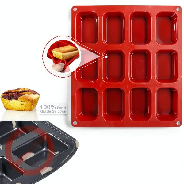 Walfos Silicone Mini Loaf Pan Food Grade-1