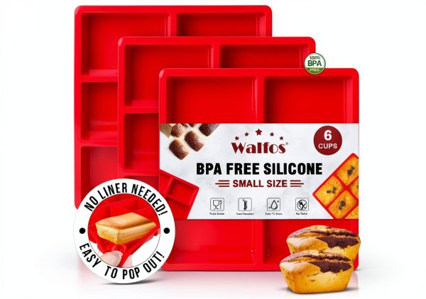 Walfos Silicone Loaf Pan Dishwasher Safe Nonstick-0