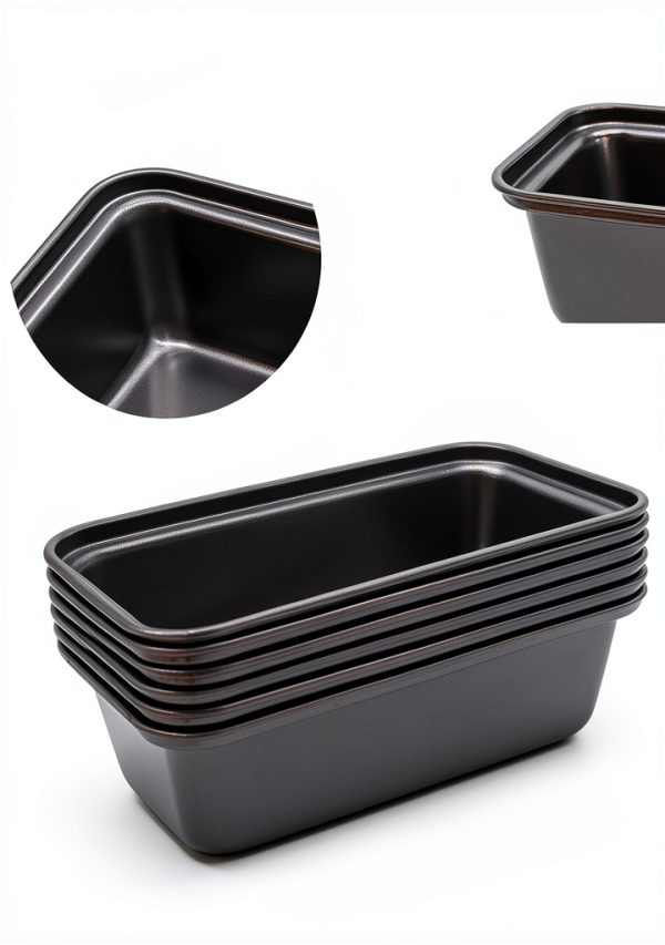 Zddaoole Carbon Steel Nonstick Mini Loaf Pan 6 Cup-2