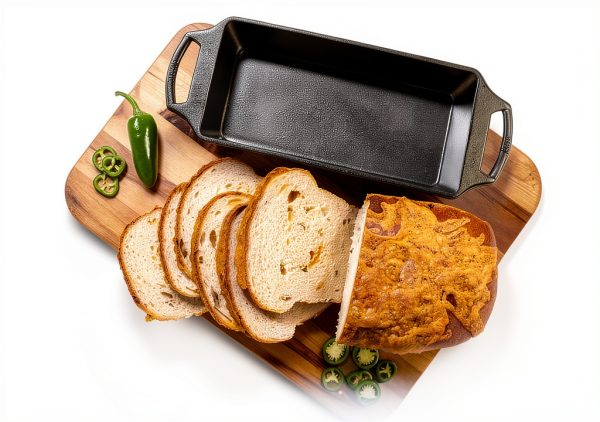 Lodge Cast Iron Loaf Pan Even Heat Distribution Oven Safe-2