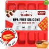 Walfos Silicone Mini Loaf Pan Nonstick Dishwasher Safe-0