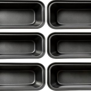 Zddaoole Carbon Steel Nonstick Mini Loaf Pan 6 Cup-0