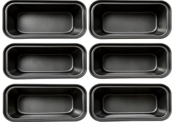 Zddaoole Carbon Steel Nonstick Mini Loaf Pan 6 Cup-0
