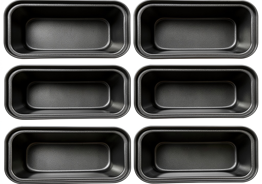 Zddaoole mini loaf pans arranged on a kitchen counter with baked bread