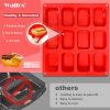 Walfos Silicone Mini Loaf Pan Nonstick Dishwasher Safe-3