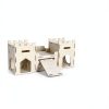 HIIMALEX Wooden Bunny Castle Multi‑Story Habitat-3