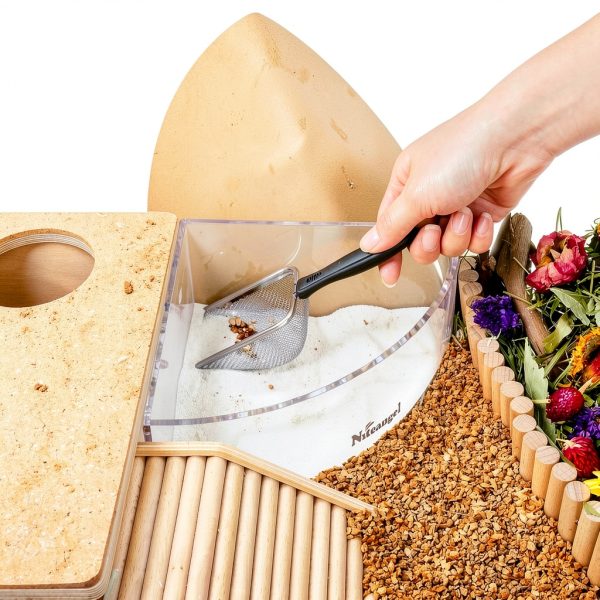 Niteangel Stainless Steel Hamster Mesh Scoop 6.4x2.3in Litter Shovel-6