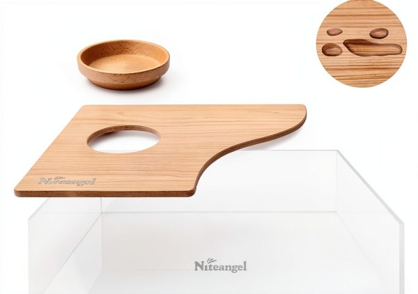 Sand Bath Box Niteangel Acrylic Hamster Habitat Transparent Half Lid-5