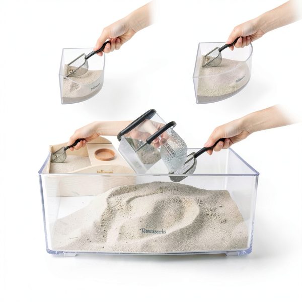Niteangel Stainless Steel Hamster Mesh Scoop 6.4x2.3in Litter Shovel-3