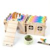 Unicorn Catcher Color Guinea Pig Hideout 4 House Set with Staircase-3