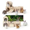 TankMatDecor Extra Large Dual Layer Rabbit Hideout Model RH-01 with-2