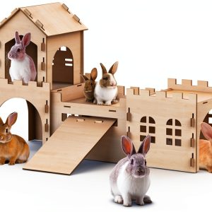 TankMatDecor Extra Large Dual Layer Rabbit Hideout Model RH-01 with-0