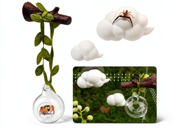 GAGILAND Jumping Spider Habitat Kit with Glass Ball and Magnets-0
