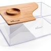 Sand Bath Box Niteangel Acrylic Hamster Habitat Transparent Half Lid-4
