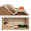 kcrygogo Solid Beech Small Animal Habitat Ladder Tunnel Enrichment Set-7