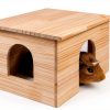 Guinea Pig Hideout Niteangel Solid Wood HIPCHEW100 Large Shelter-2