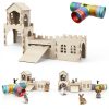 TankMatDecor Extra Large Dual Layer Rabbit Hideout Model RH-01 with-4