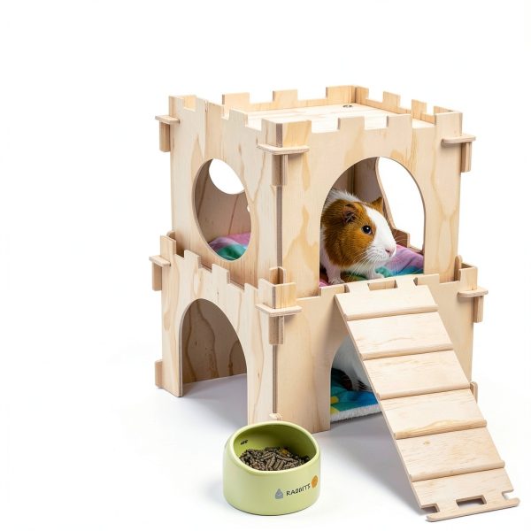 Unicorn Catcher Color Guinea Pig Hideout 4 House Set with Staircase-4