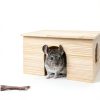 Guinea Pig Hideout Niteangel Solid Wood HIPCHEW100 Large Shelter-4
