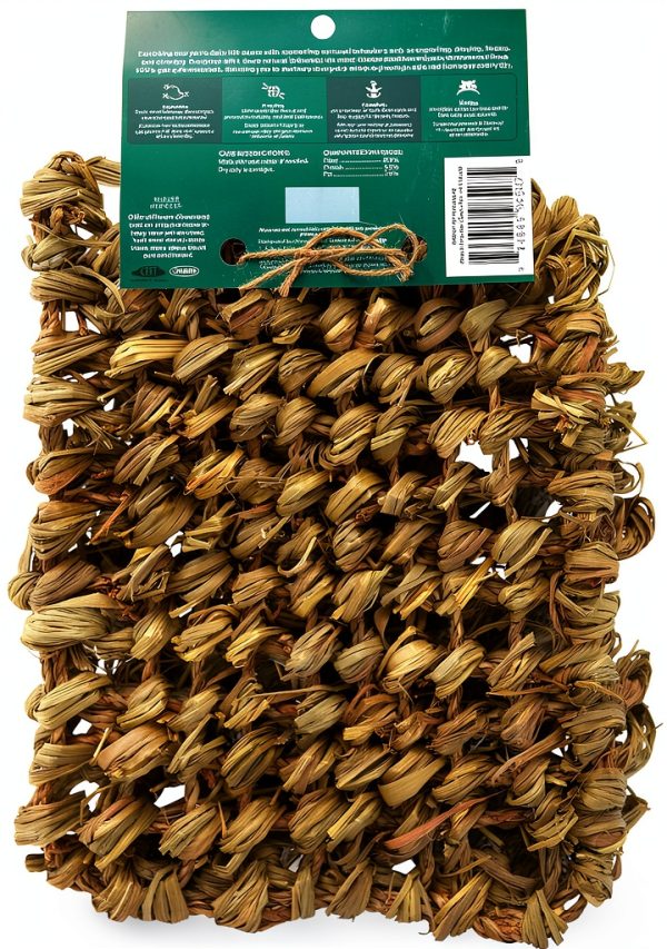Timothy Hay Chew Mat Small Pack of 1 Khaki Brown by Oxbow-1