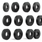 Succell Nozzle Caps Rubber Seat Washer for Teejet Quick Cap 12PK Black-0