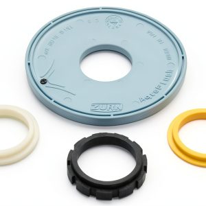 Zurn P6000 ER15 Chemical-Resistant Diaphragm 3 Flow Rings AquaFlush-0