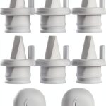 6pack Duckbill Valves and 2pack Silicone Diaphragm Compatible with BabyBuddha, Zomee Z1/Z2 and Motif Medical Twist Breast Pumps Replacement Pump Parts/Accessories Breast Pump Accessories BPA Free-0