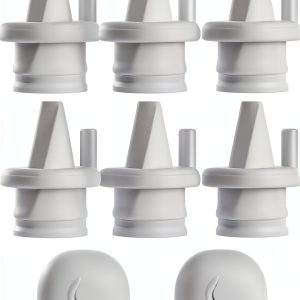 6pack Duckbill Valves and 2pack Silicone Diaphragm Compatible with BabyBuddha, Zomee Z1/Z2 and Motif Medical Twist Breast Pumps Replacement Pump Parts/Accessories Breast Pump Accessories BPA Free-0